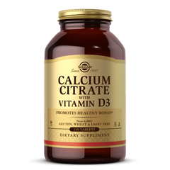 Цитрат Кальцію + Вітамін D3, Calcium Citrate with Vitamin D3, Solgar, 240 таблеток