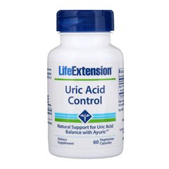 Контроль мочевой кислоты, Uric Acid Control, Life Extension, 60 капсул