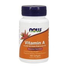 Вітамін А Now Foods Vitamin A 10,000 IU (100 капс)