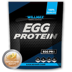 Яєчний протеїн Willmax Egg Protein 900 грам Персиковий Йогурт