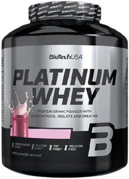 Сироватковий Протеїн BioTechUSA Platinum Whey 2000 г Strawberry