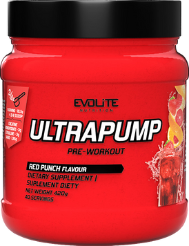 Предтренировочный комплекс Evolite Nutrition Ultra Pump 420 г red punch