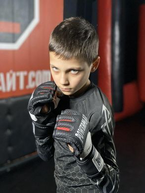 Перчатки для MMA PowerPlay 3075 Черно-белые XS