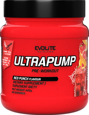 Передтренувальний комплекс Evolite Nutrition Ultra Pump 420 г red punch