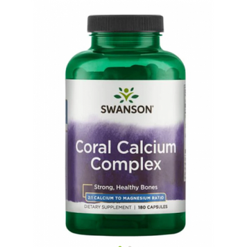 Кальцій Swanson Coral Calcium Complex 180 капсул