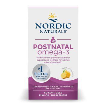 Постнатальная омега-3 Nordic Naturals Postnatal Omega-3 60 мягких капсул