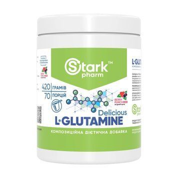 Л-Глютамін Stark Pharm L-Glutamine Delicious 420 г Berry Punch