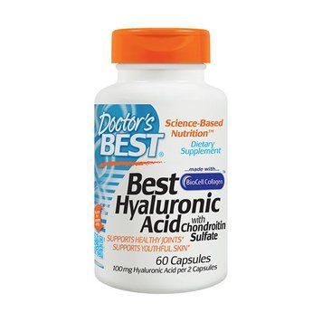 Хондропротектор Doctor's BEST Hyaluronic Acid + Chondroitin Sulfate with Collagen 60 капс