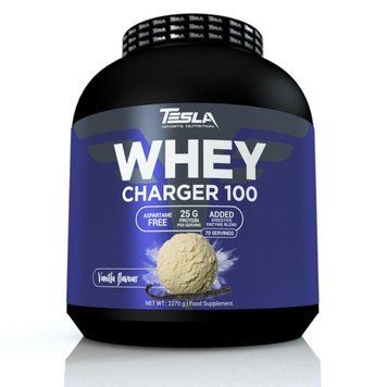 Сывороточный протеин концентрат Tesla Whey Charger 100 2270 г Chocolate
