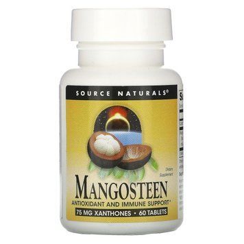 Мангостин, Mangosteen, Source Naturals, 187,5 мг, 60 таблеток