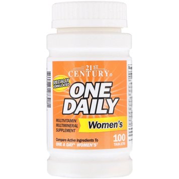 Вітаміни для жінок 21st Century One Daily Multivitamin for Women`s 50+ (100 таб)