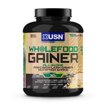 Гейнер для набору маси USN Wholefood Gainer 2000 г banana blueberry pancake