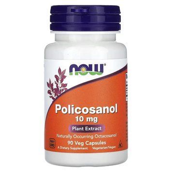 Поликозанол Now Foods (Policosanol) 10 мг 90 капсул
