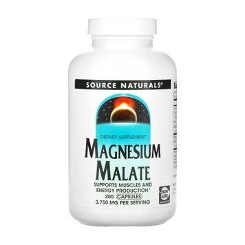 Малат магнію Source Naturals Magnesium Malate 625mg 200 капсули