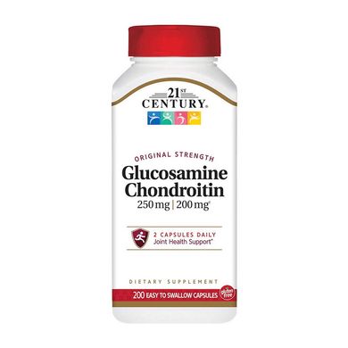 Глюкозамін Хондроітин 21st Century Glucosamine Chondroitin 250 mg / 200 mg 200 капсул