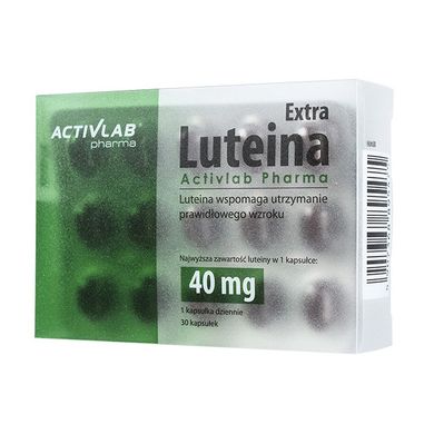 Лютеин Activlab Luteina Extra 40 mg 30 капсул