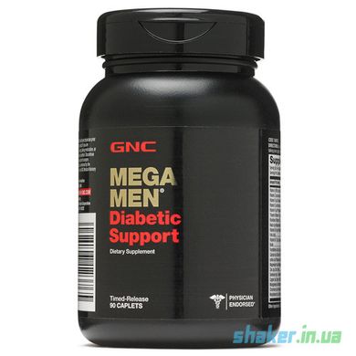 Вітаміни для чоловіків GNC Mega Men Diabetic Support (90 таб) для діабетиків