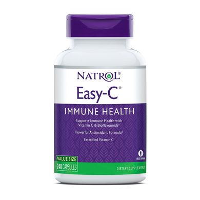 Вітамін С Natrol Easy-C 500 mg immune health 60 таблеток