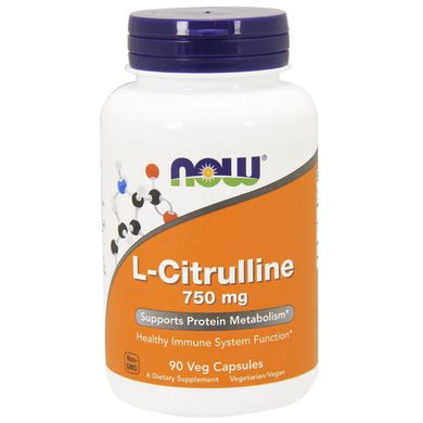 Л-Цитруллин Now Foods L-Citrulline 750 mg 90 капсул