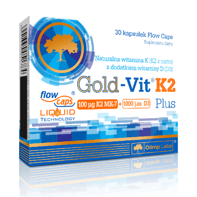 Витамин К-2 OLIMP Gold Vit K2 Plus (30 капс)