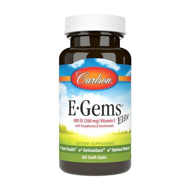 Вітамін Е Carlson Labs E-Gems 400 IU 268 mg 60 капсул