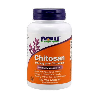 Хитозан Now Foods Chitosan 500 mg plus Chromium 120 капс