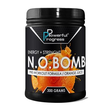 Предтренировочный комплекс Powerful Progress N.O.Bomb (300 г) orange juice