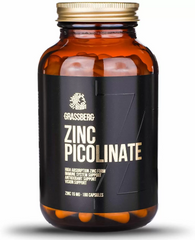 Цинк Grassberg Zinc Picolinate 15 mg 180 капсул