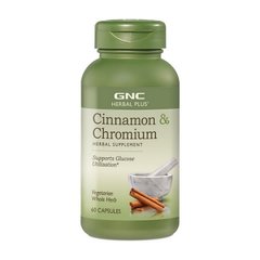 Хром GNC Cinnamon Chromium 60 капсул