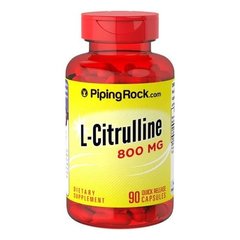 Л-Цитруллин Piping Rock L-Citrulline 800 mg 90 капсул