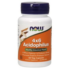 Пробиотики Now Foods Acidophilus 4x6 60 капс