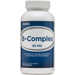 Комплекс витамина B GNC B-Complex 50 mg 100 капсул