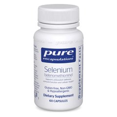 Селен Pure Encapsulations Selenium 60 капсул