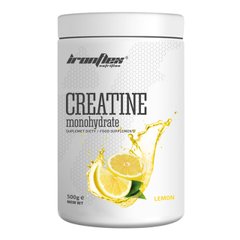 Креатин моногідрат IronFlex Creatine monohydrate 500 грам Лимон