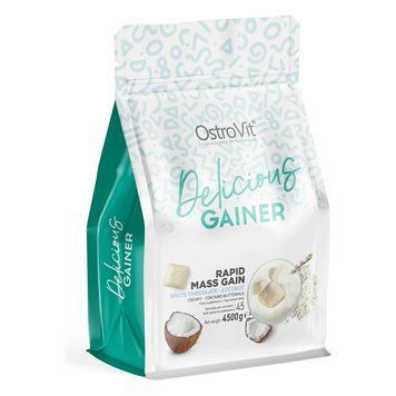Гейнер для набора массы OstroVit GAINlicious Mass Gainer 4500 г Белый шоколад с кокосом