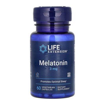 Мелатонін Life Extension Melatonin 3 mg 60 вег. капсул