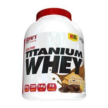 Сывороточный протеин изолят SAN 100% Pure Titanium Whey 2270 грамм chocolate graham cracker