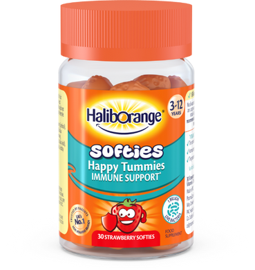Детский комплекс для пищеварения Haliborange Happy Tummies Immune Support Softies 30 жув. таблеток strawberry