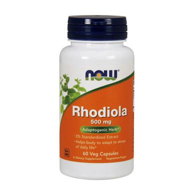 Родіола Rhodiola Now Foods Rhodiola 500 mg (60 капс)