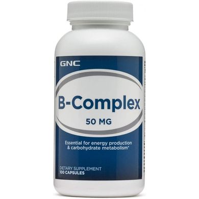 Комплекс вітаміну B GNC B-Complex 50 mg 100 капсул