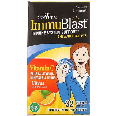 Комплекс вітамінів і мінералів 21st Century ImmuBlast Citrus 32 таблеток