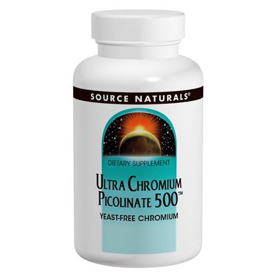Ультра Хром Пиколинат 500мкг, Source Naturals, 120 таблеток