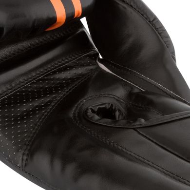 Боксерские перчатки PowerPlay 3016 черно-оранжевый 14 унций