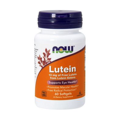 Лютеин Now Foods Lutein 10 mg 60 капс