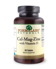 Кальций, магний, цинк + Д3 Form Labs Cal-Mag-Zinc Vitamin D 90 таб