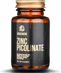 Цинк Grassberg Zinc Picolinate 15 mg 60 капсул