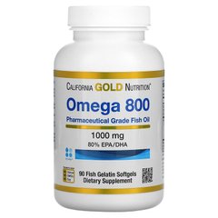 Омега 3 California Gold Nutrition Omega 800 90 капсул