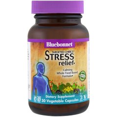 Комплекс для Снятия Стресса, Targeted Choice Stress Relief, Bluebonnet Nutrition, 30 вегетарианских капсул