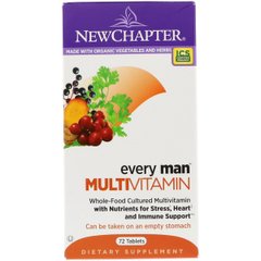 Мультивітаміни для Чоловіків, Every Man, New Chapter, 72 таблетки