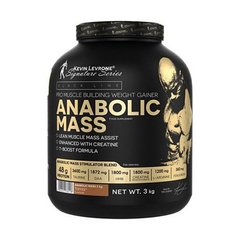 Гейнер для набору маси Kevin Levrone Anabolic MASS 40% protein 3000 г toffe